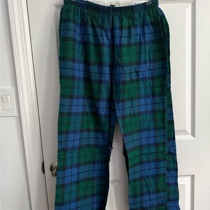 American Eagle Outfitters Blue and Green Plaid Lounge Pants